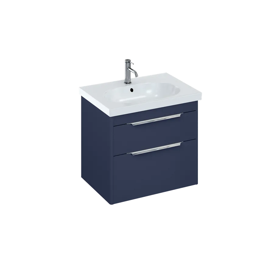 Shoreditch Double Drawer Wall Hung Vanity Unit With Basin