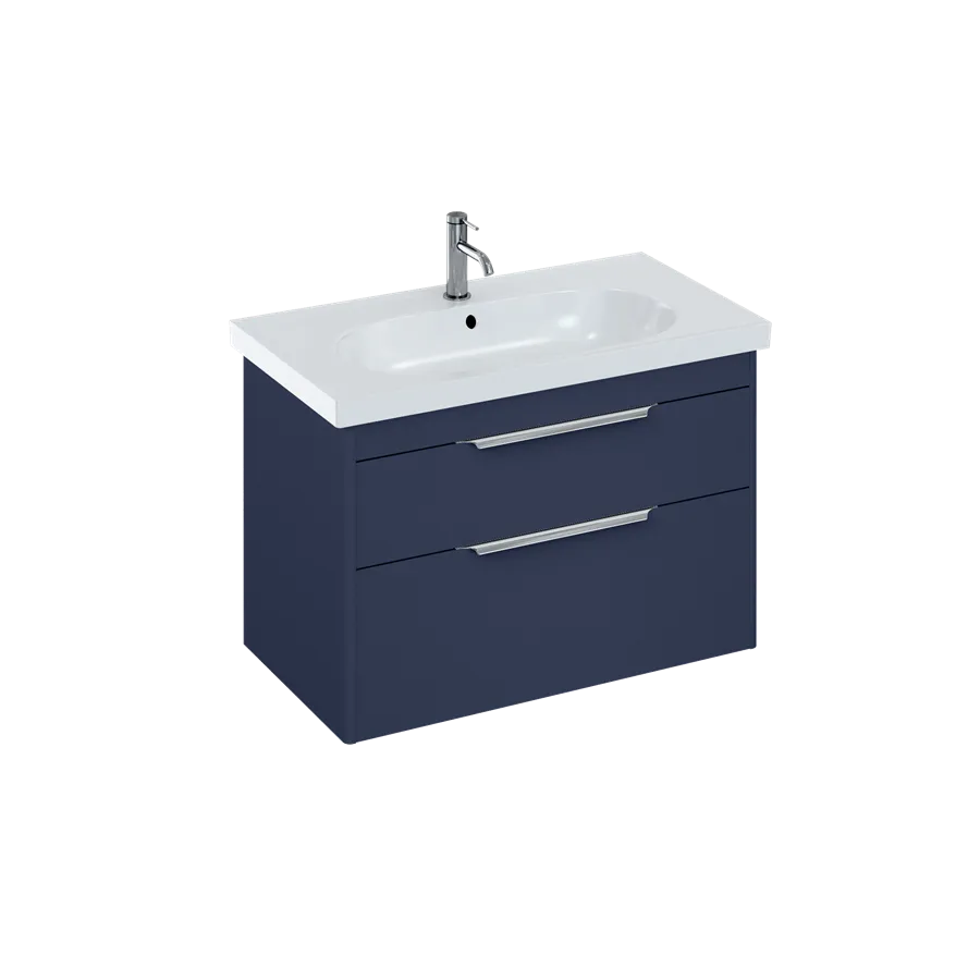 Shoreditch Double Drawer Wall Hung Vanity Unit With Basin