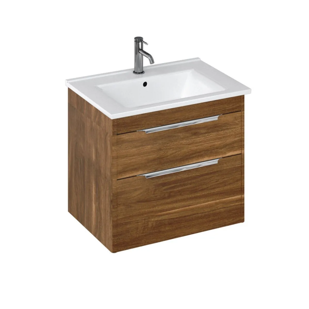 Shoreditch Double Drawer Wall Hung Vanity Unit With Basin