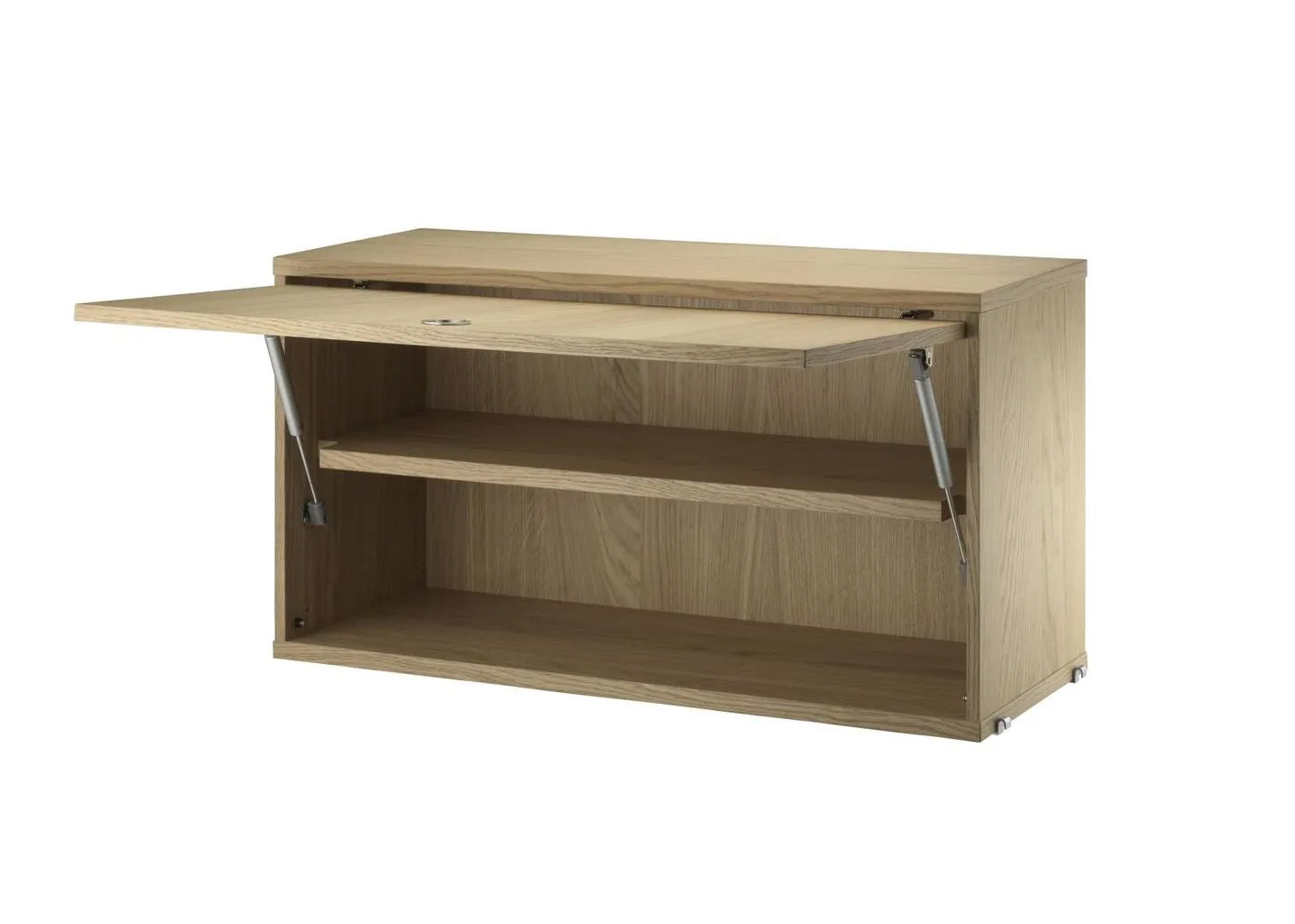 String Furniture String System Cabinet Element With Hinged Door, Oak