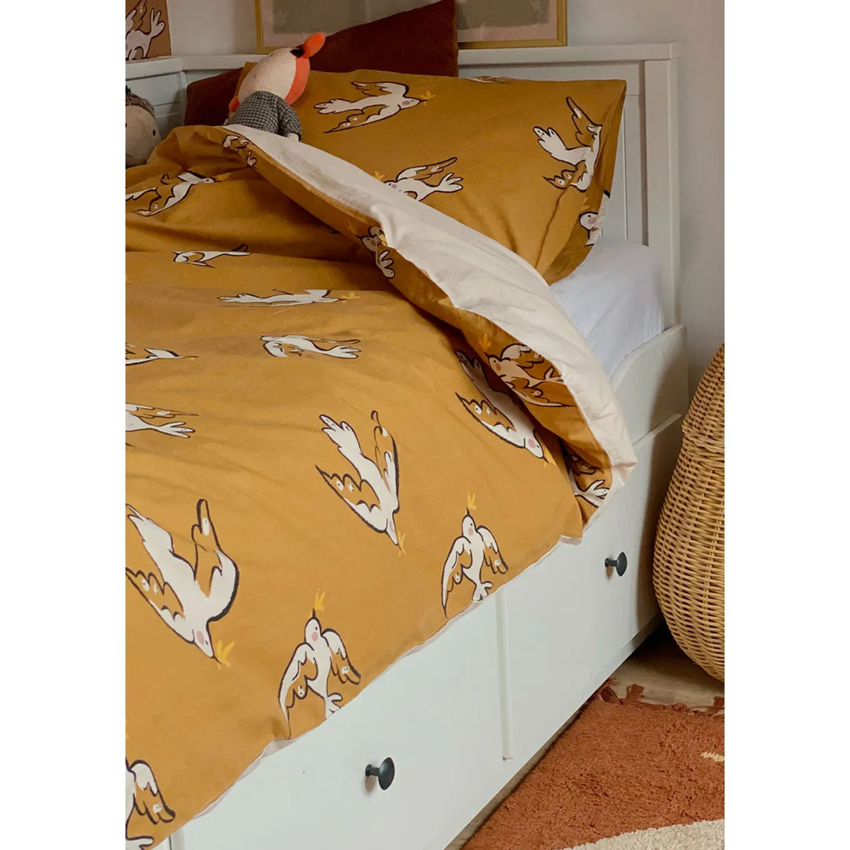 StudioLoco Duvet Cover Organic Cotton Percale Bird