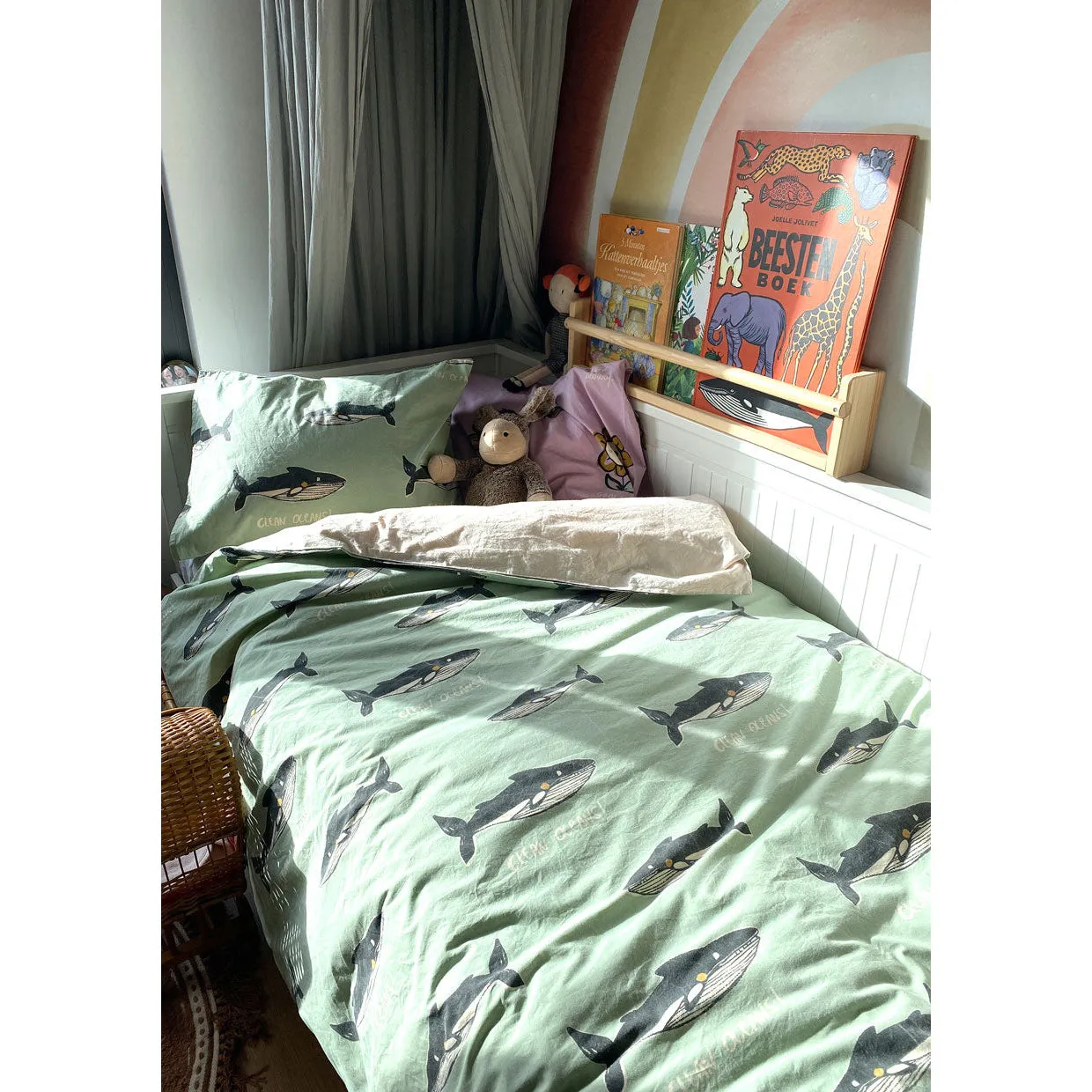StudioLoco Duvet Cover Organic Cotton Percale Whale