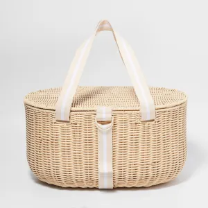 SUNNYLiFE Large Picnic Basket Le Weekend Natural