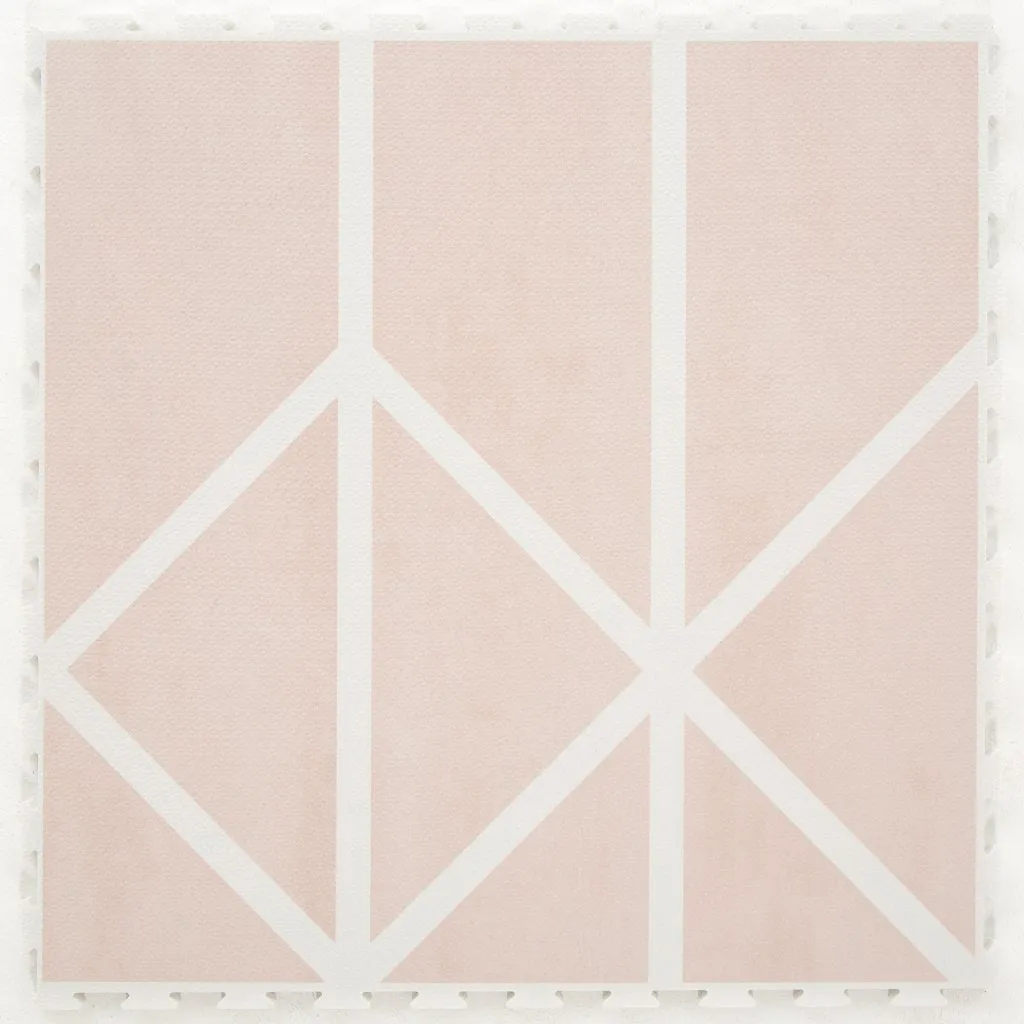 Toddlekind Prettier Puzzle Playmat Nordic Vintage Nude 120x180cm - 6 Tiles & 12 Edging Borders