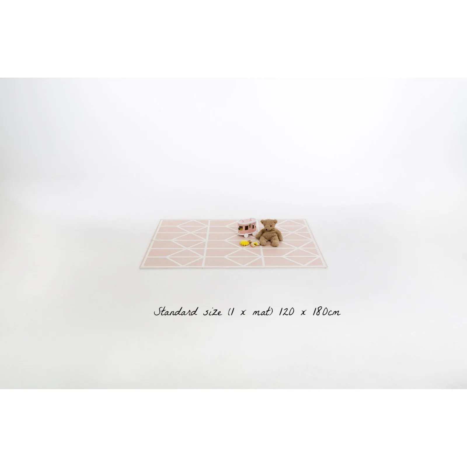 Toddlekind Prettier Puzzle Playmat Nordic Vintage Nude 120x180cm - 6 Tiles & 12 Edging Borders