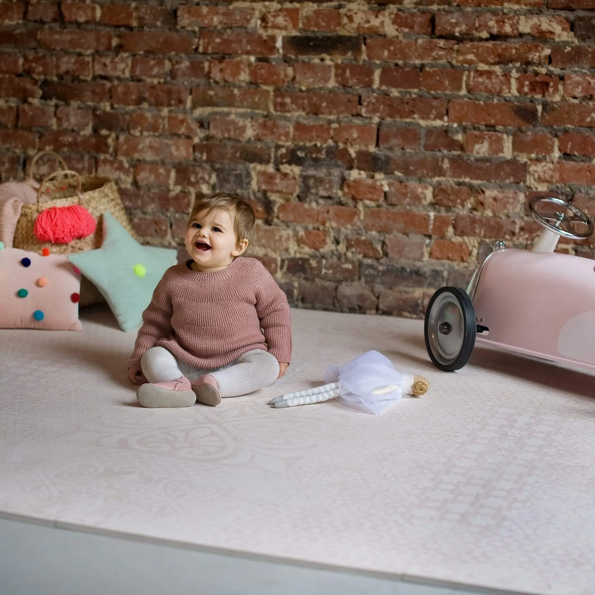Toddlekind Prettier Puzzle Playmat Persian Blossom 120x180cm - 6 Tiles & 10 Edging Borders