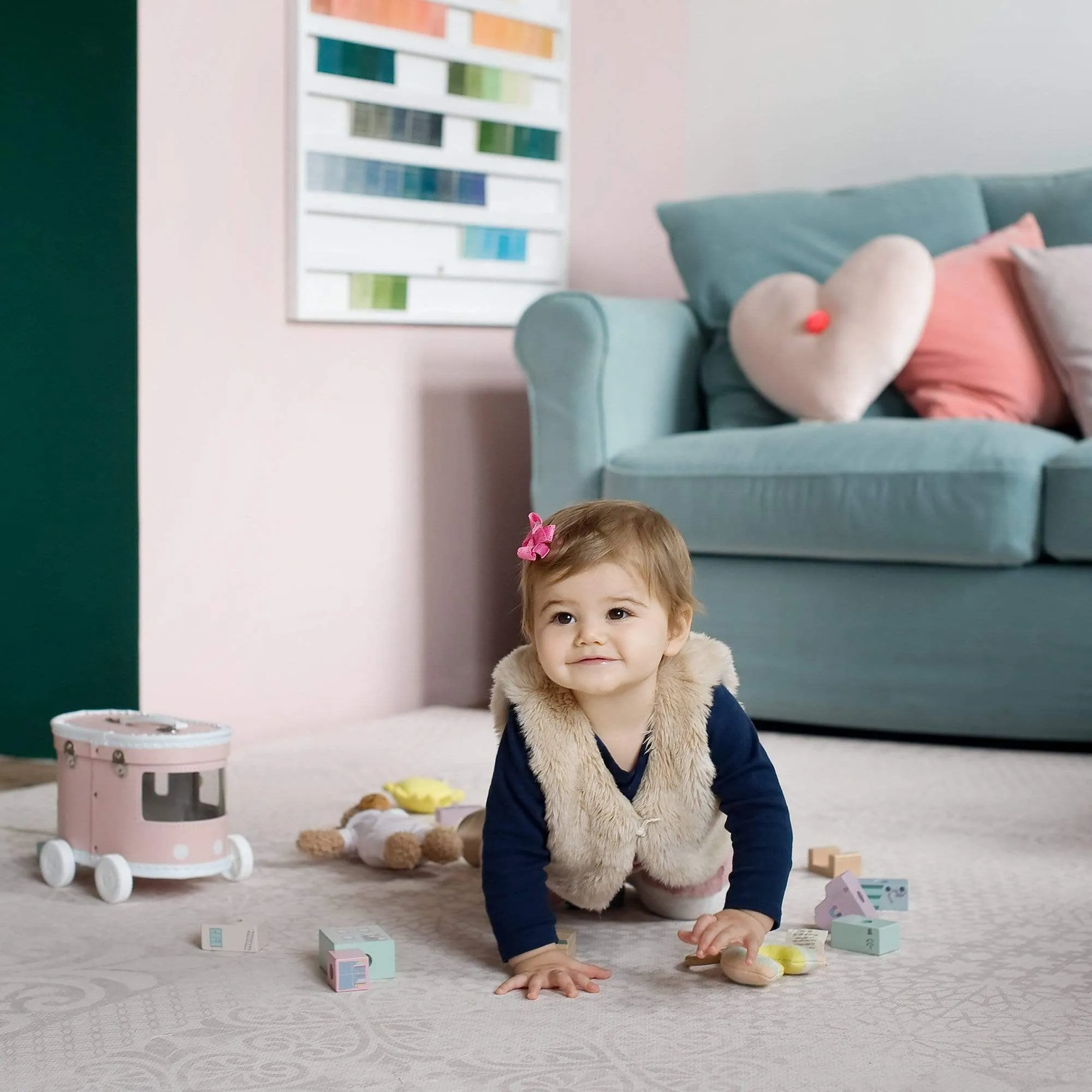 Toddlekind Prettier Puzzle Playmat Persian Sand 120x180cm - 6 Tiles & 10 Edging Borders