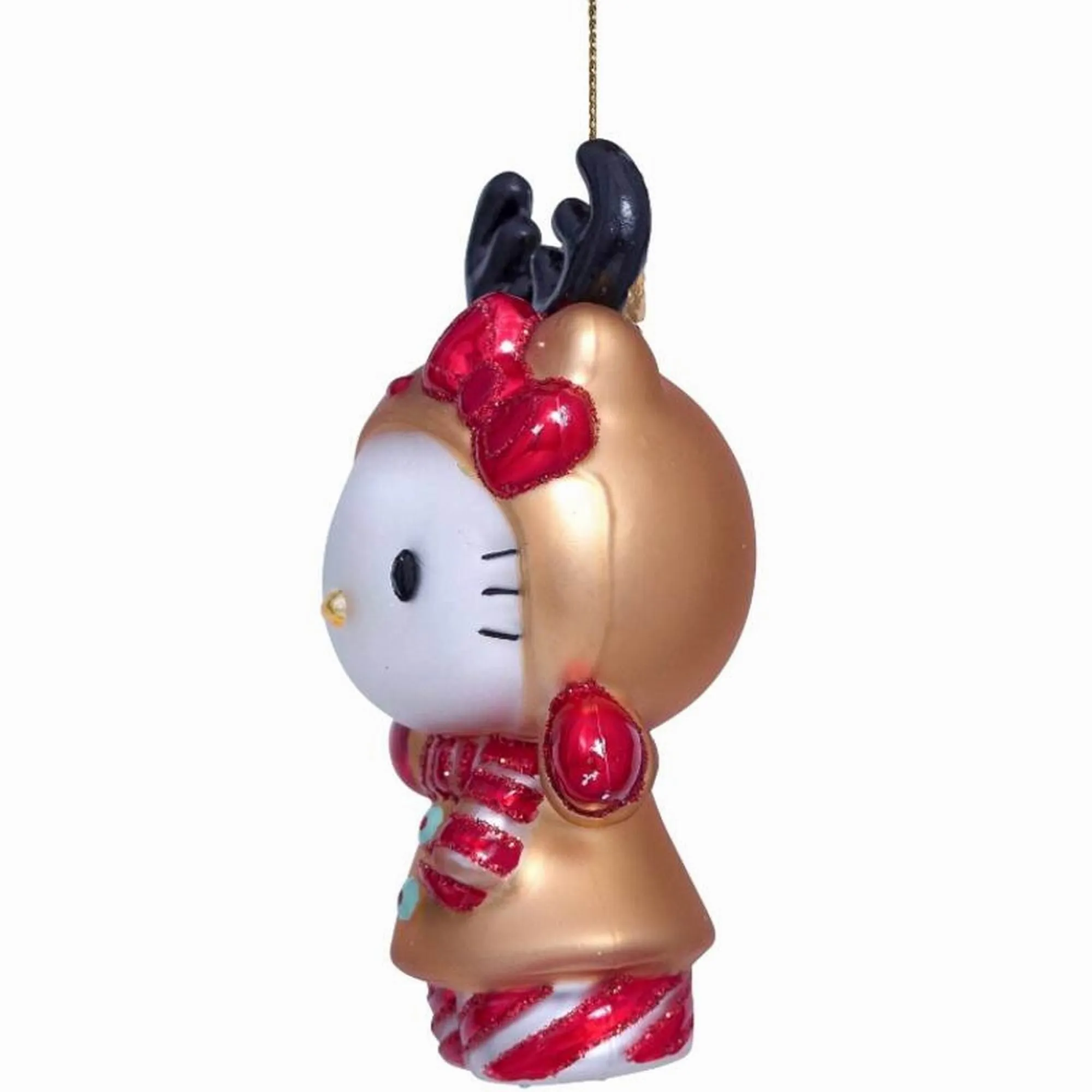 Vondels Ornament Glass Hello Kitty Reindeer H9CM