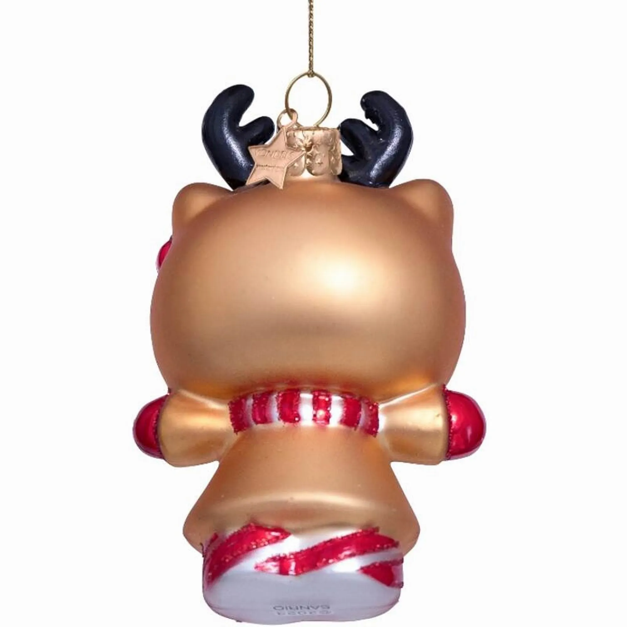 Vondels Ornament Glass Hello Kitty Reindeer H9CM