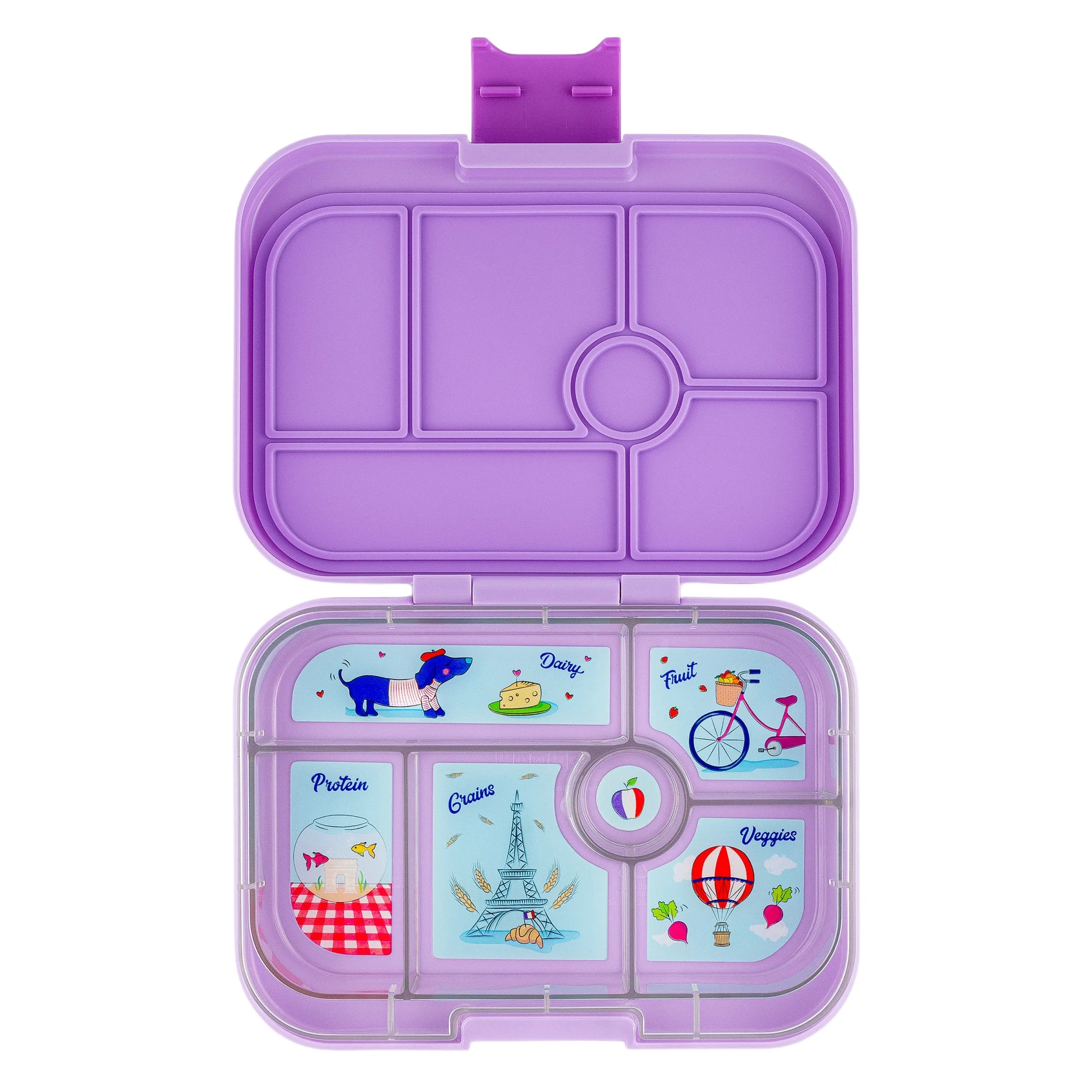 Yumbox Original 6-Compartment Lunch Box - Lulu Purple Paris