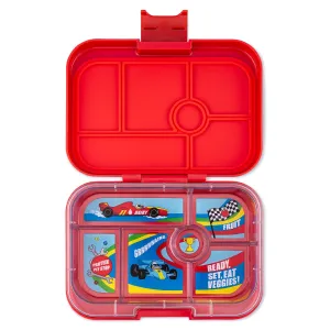 Yumbox Original - 6 Compartment Lunch Box - Roar Red Race Cars