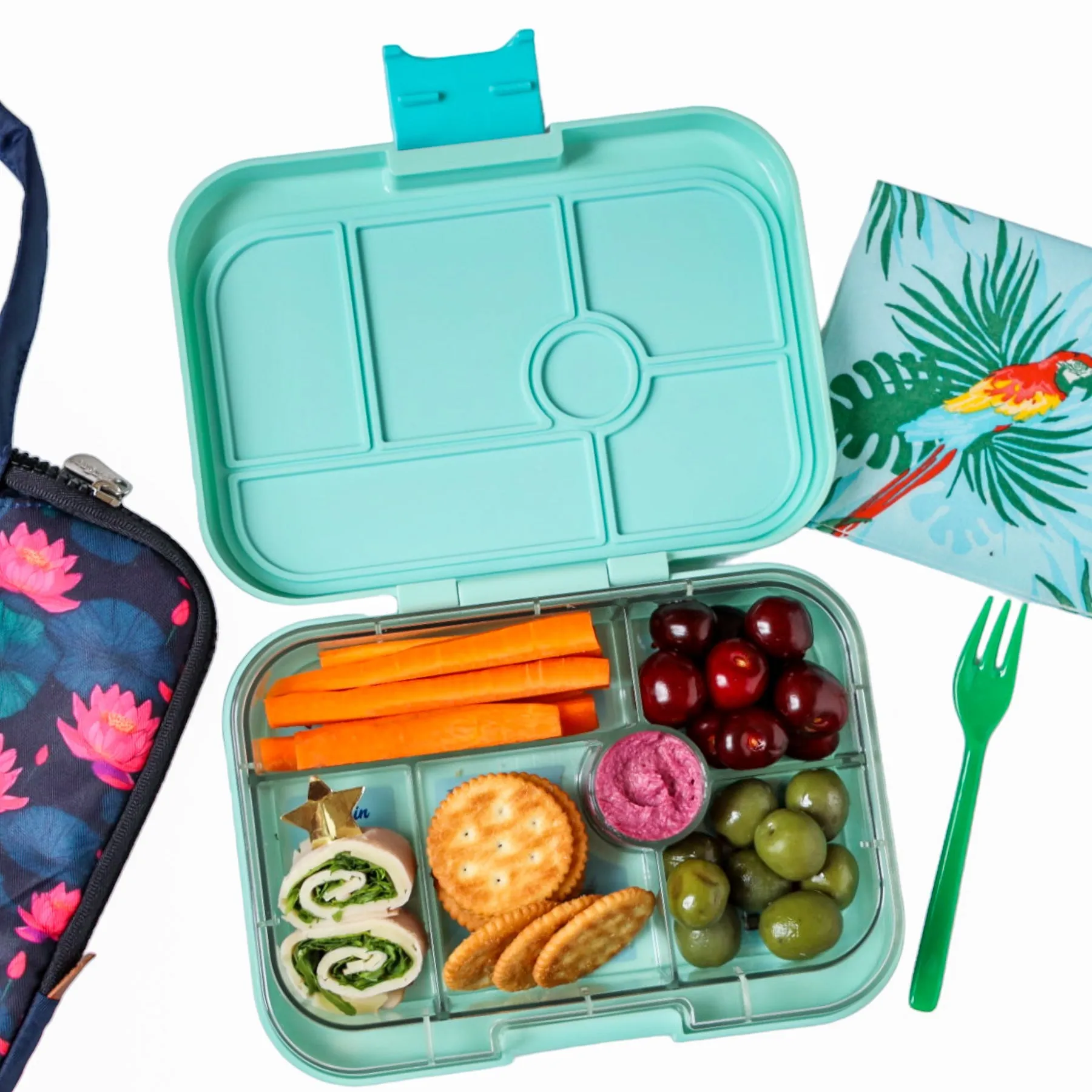 Yumbox Original - 6 Compartment Lunch Box - Serene Aqua Paris