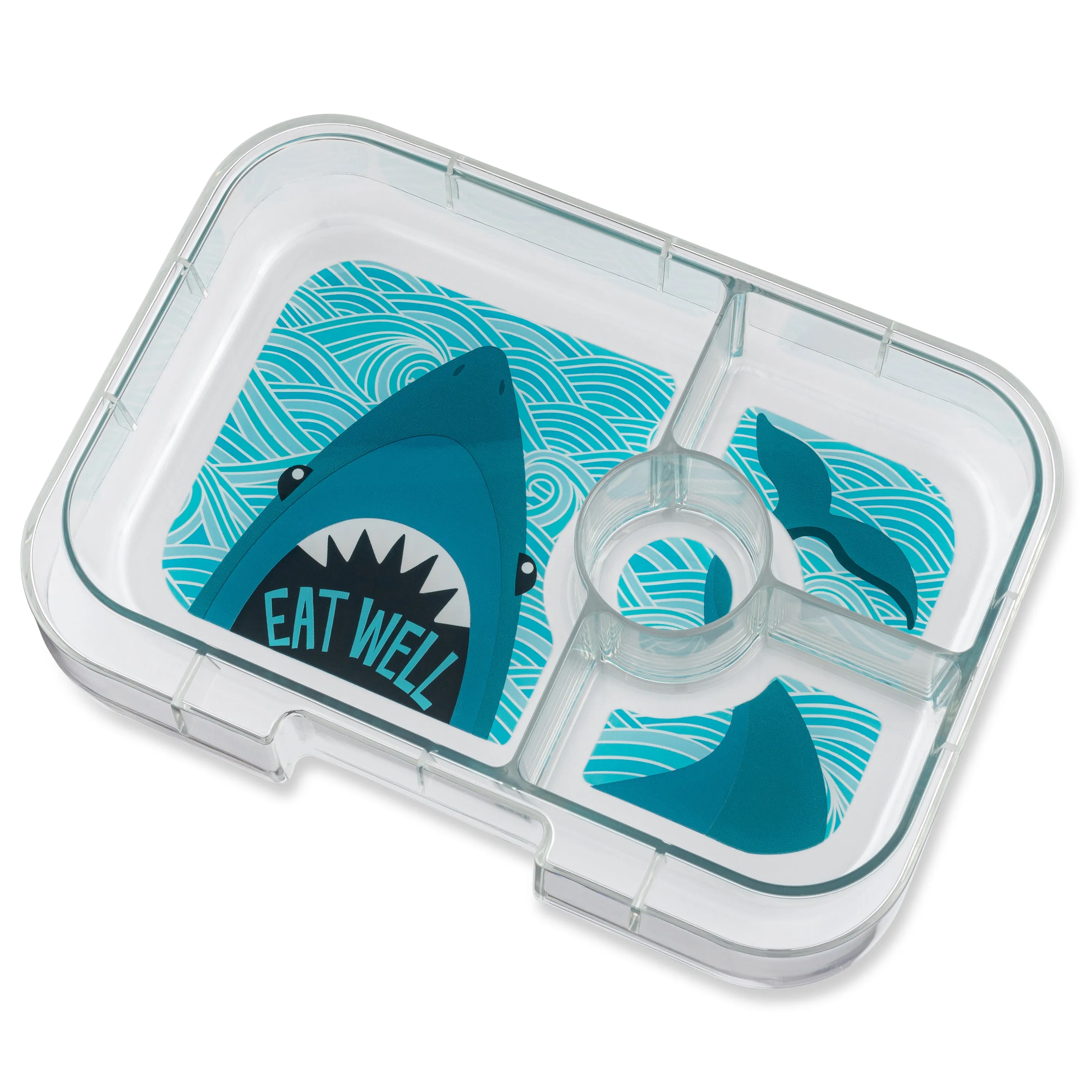 Yumbox Panino 4-Compartment Lunch Box - True Blue Shark